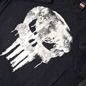 Marvel Mad Engine Punisher tee XL vintage graphic black & white EUC